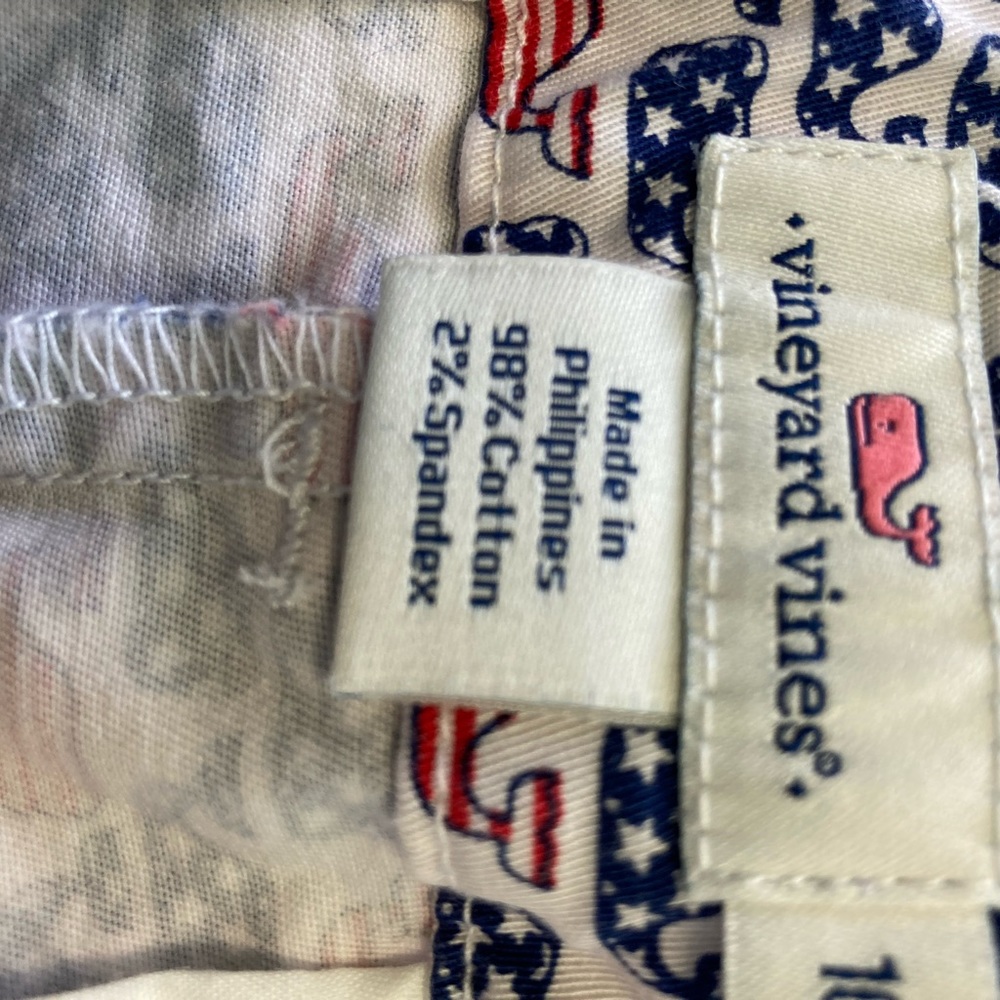 Girls Vineyard Vine Boulevard shorts ,stars and stripe size 10 shorts - Picture 5 of 6
